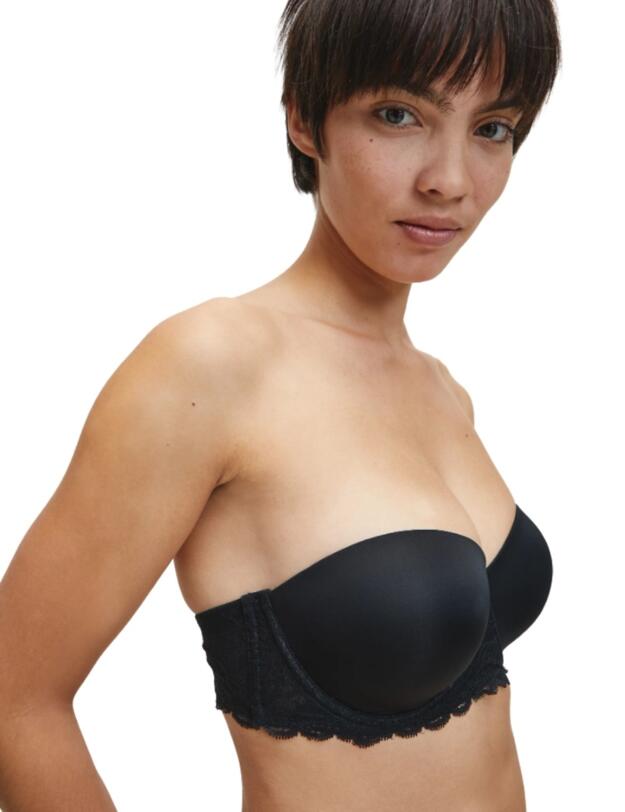 Calvin Klein Seductive Comfort Strapless Bra in Black
