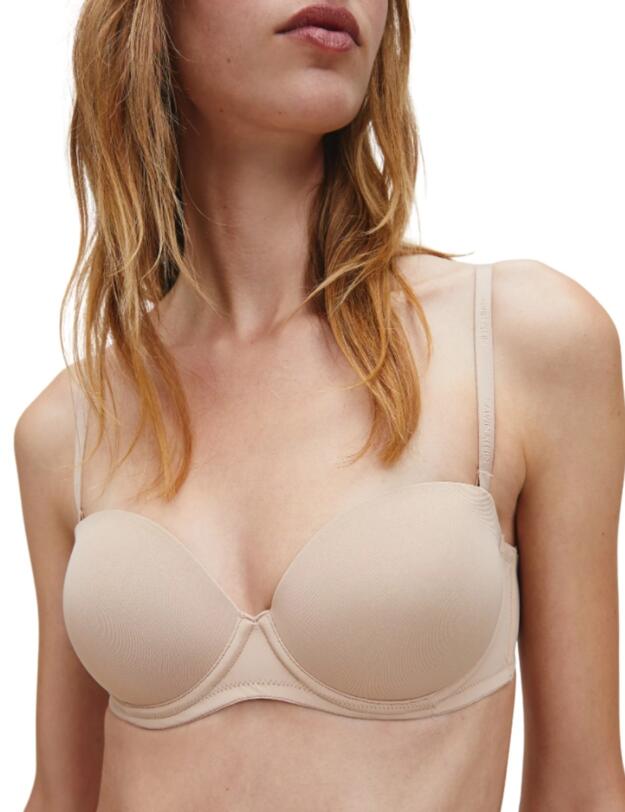 Calvin Klein Perfectly Fit Flex Strapless Bra in Sanddune