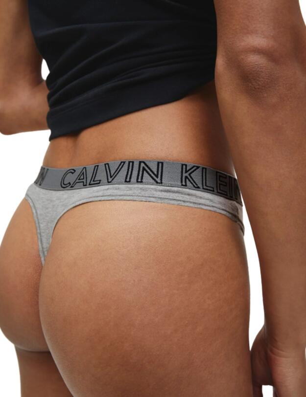 Calvin Klein Ultimate Cotton Thong in Grey Heather