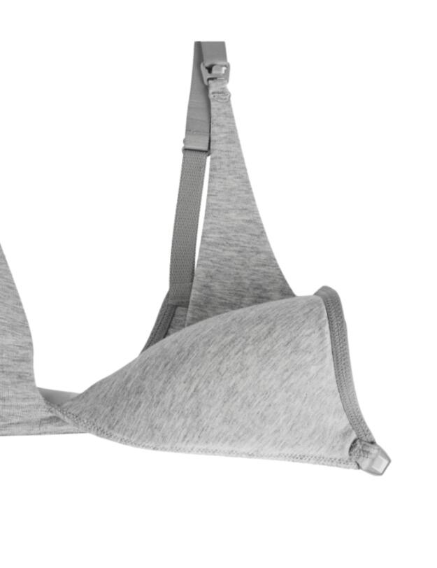 Calvin Klein Modern Cotton Maternity Bra in Grey Heather