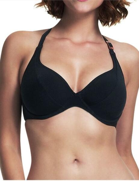 5014 Fantasie Seattle Halter Bikini top Black - 5014 Halter Top