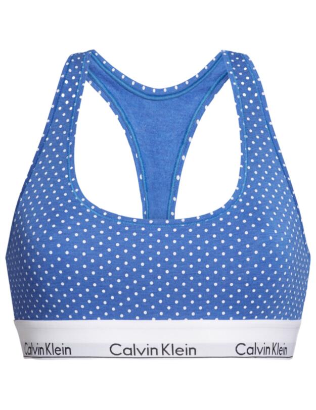 Calvin Klein Modern Cotton Bralette Pure Dot Minnow Heather 