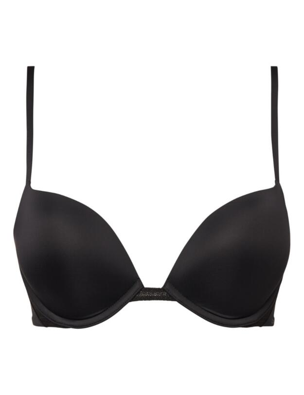 Calvin Klein Perfectly Fit Flex Push-Up Plunge Bra in Black