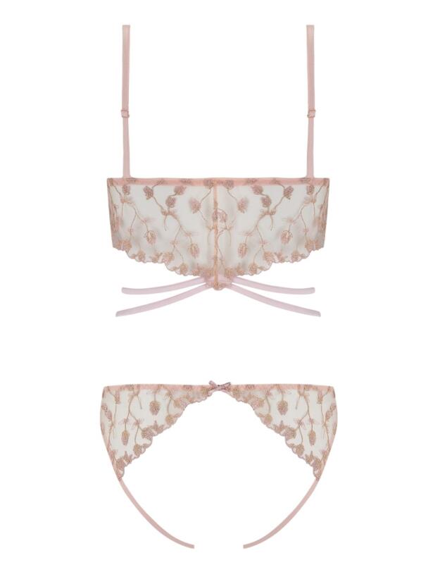 Muse by Coco De Mer Elizabeth Playsuit Body Pink