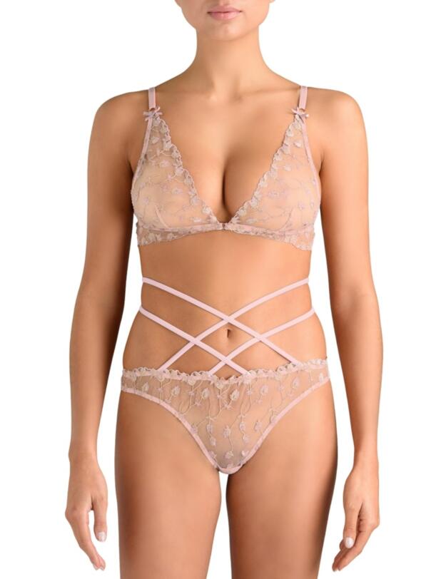 Muse by Coco De Mer Elizabeth Playsuit Body Pink