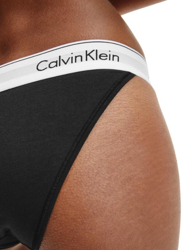Calvin Klein Modern Cotton Tanga in Black