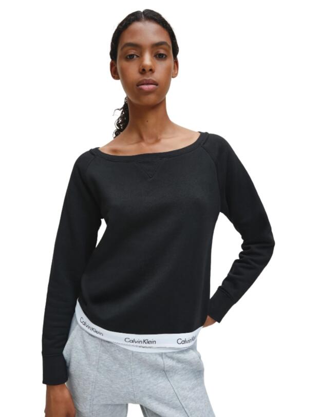 Calvin Klein Modern Cotton Sweatshirt in Black