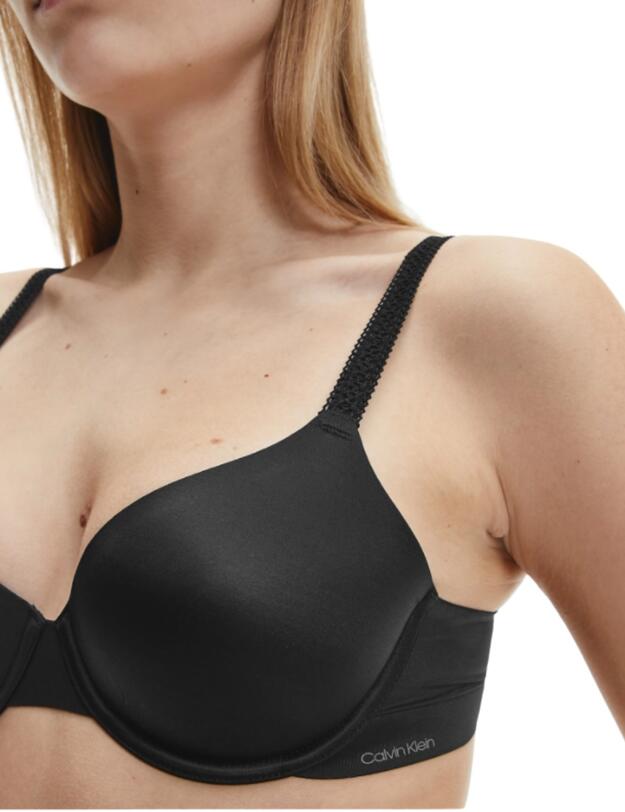 Calvin Klein Liquid Touch T-Shirt Bra in Black