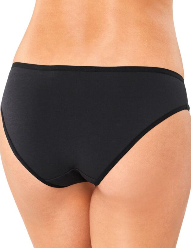 Triumph Touch Of Cotton 2 Pack Tai Brief Black