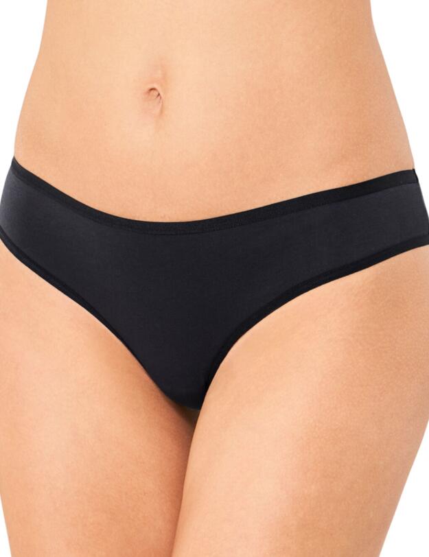 Triumph Touch Of Cotton 2 Pack Tai Brief Black