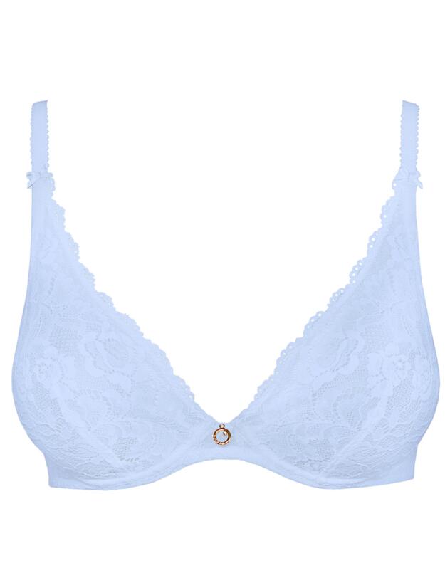 Aubade Rosessence Triangle Plunge Bra in Powder Blue