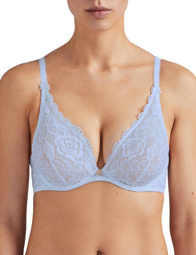 Aubade Rosessence Triangle Plunge Bra in Powder Blue