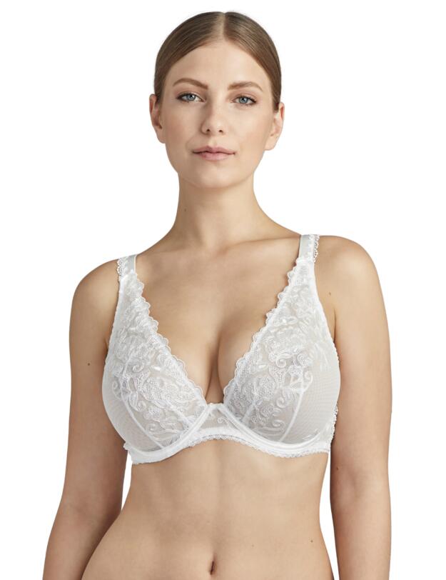 Aubade Pour Toujours Comfort Plunging Triangle Bra in Opale
