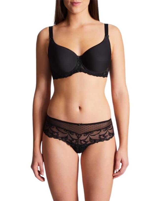 Aubade Au Bal De Flore Spacer T-Shirt Bra in Black