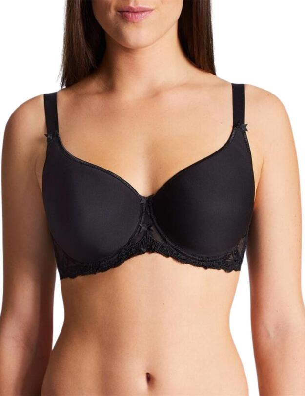 Aubade Au Bal De Flore Spacer T-Shirt Bra in Black