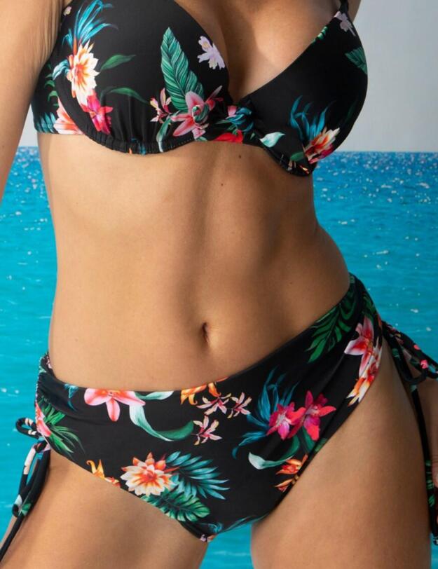Pour Moi Waterfall Adjustable Bikini Brief Tropical