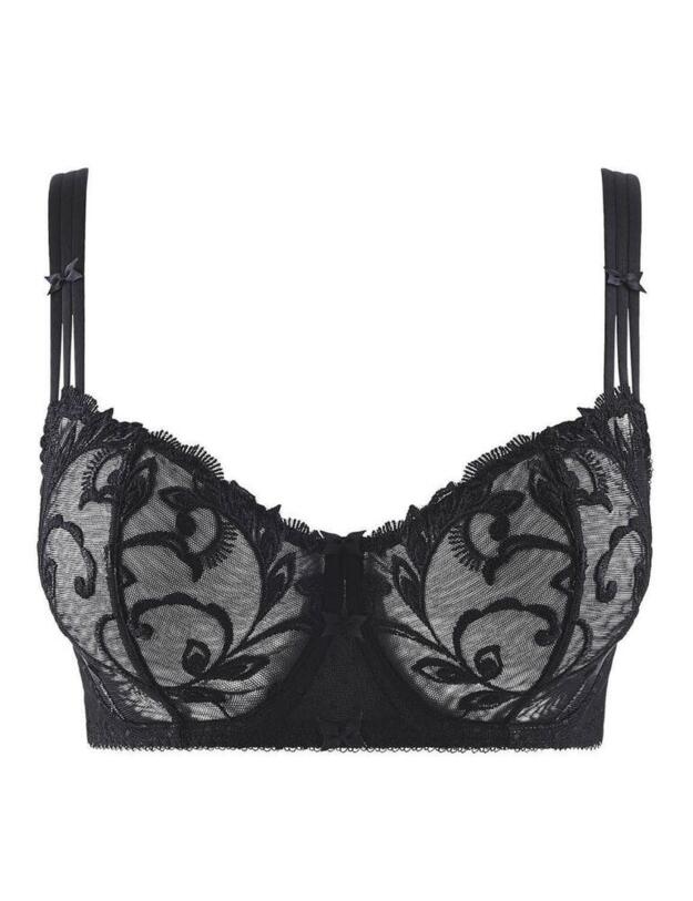 Aubade Au Bal De Flore Comfort Full Cup Bra in Black