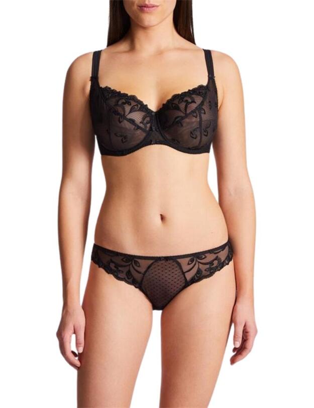 Aubade Au Bal De Flore Comfort Full Cup Bra in Black