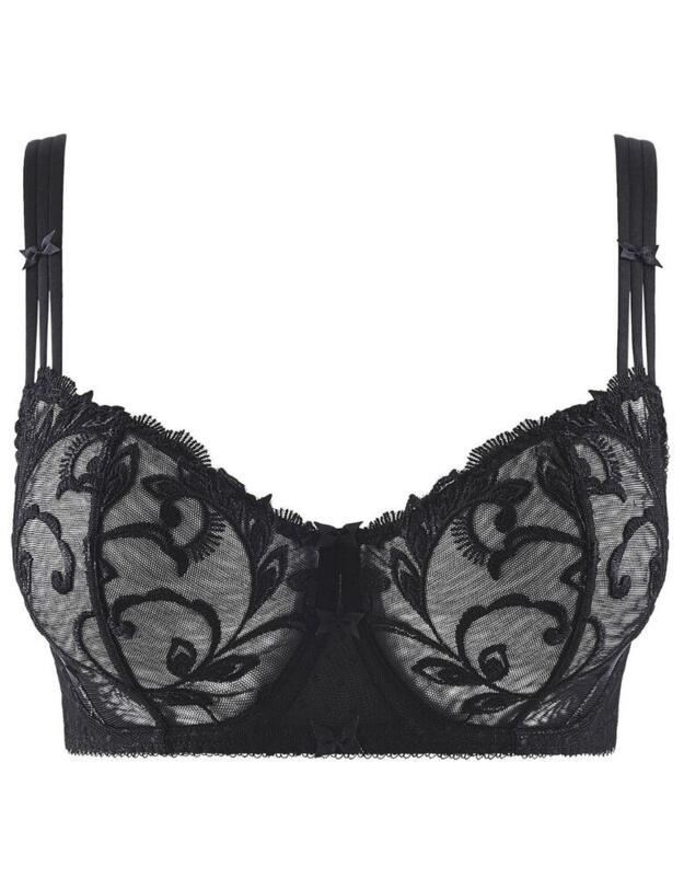 Aubade Au Bal De Flore Comfort Full Cup Bra in Black