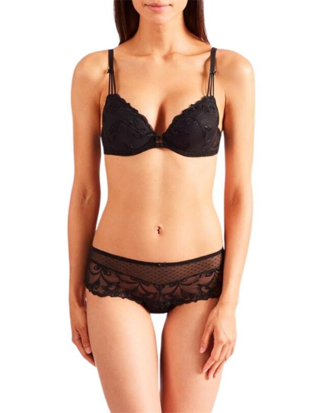 Aubade Au Bal De Flore Plunge Bra in Black