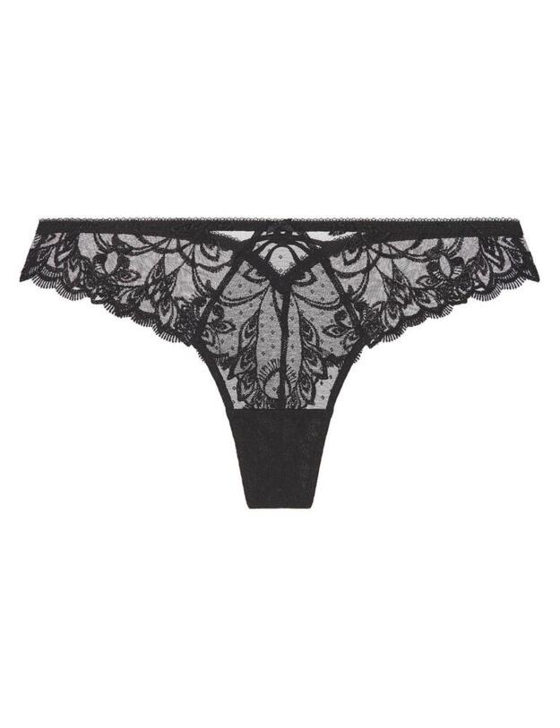 Aubade Au Bal De Flore Tanga in Black