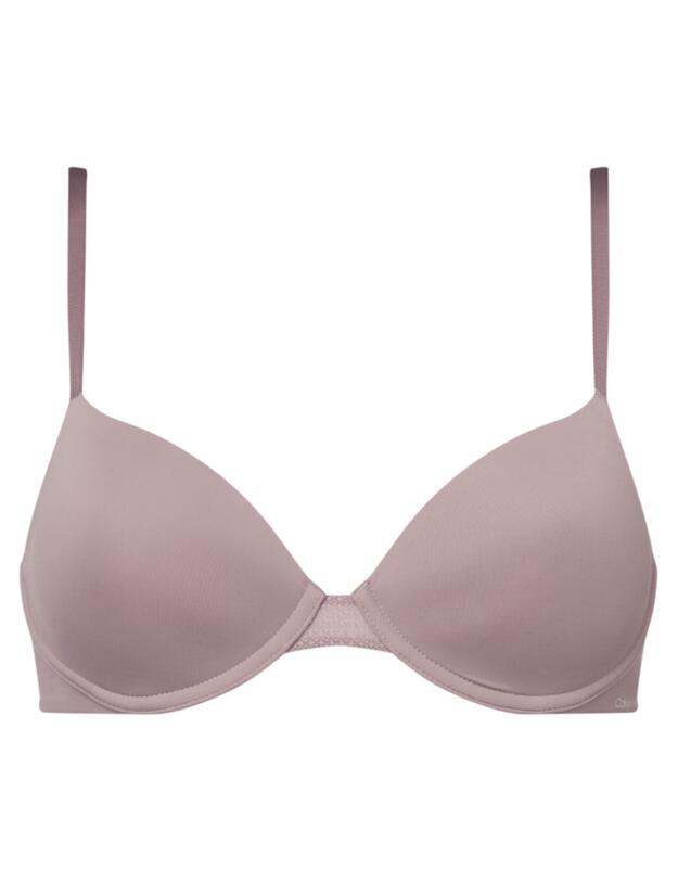 000QF9005E Calvin Klein Perfectly Fit Flex Lightly Lined Demi Plunge Bra - 000QF9005E Plum Dust