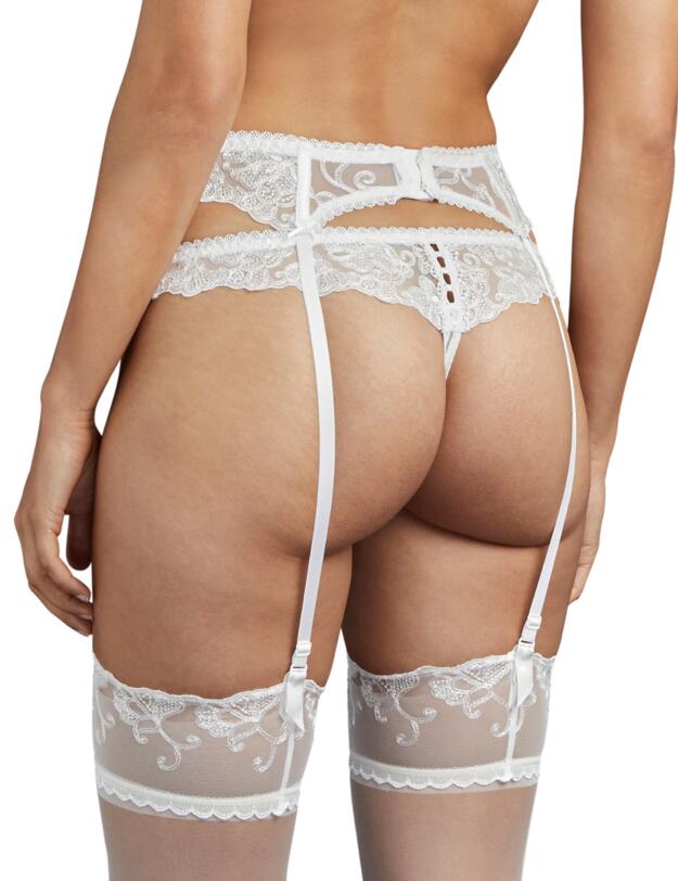 Aubade Pour Toujours Suspender Belt in Opale