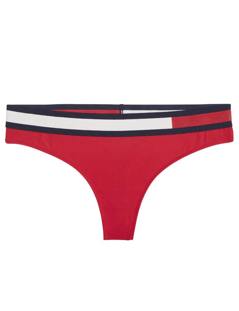 Tommy Hilfiger Colour Block Thong in Tango Red