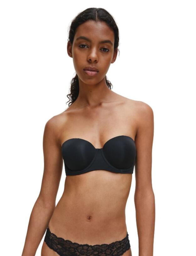  Calvin Klein Seductive Comfort Strapless Bra Black 