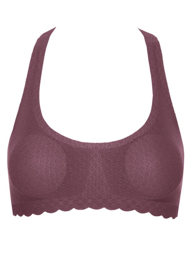 Sloggi Zero Feel Lace Bra Top in Kaluha