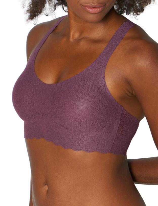 Sloggi Zero Feel Lace Bra Top in Kaluha