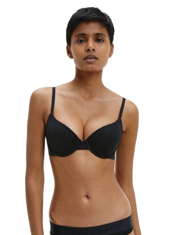 Calvin Klein Tonal Logo T-Shirt Bra Black 