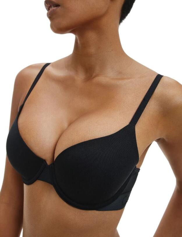 Calvin Klein Tonal Logo T-Shirt Bra Black 