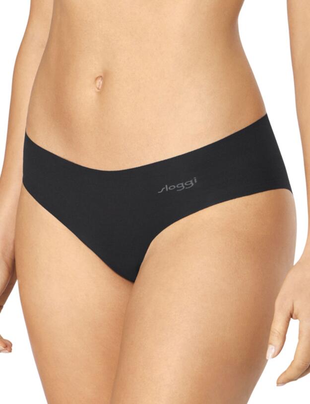 Sloggi Men Zero Cotton 2 Pack Hipster Brief Black