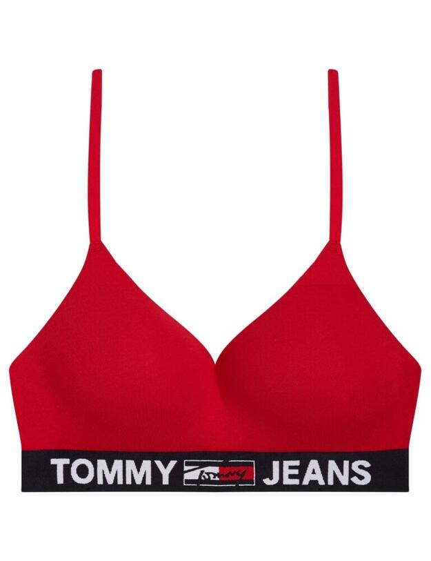 Tommy Hilfiger Logo Padded Bralette Primary Red