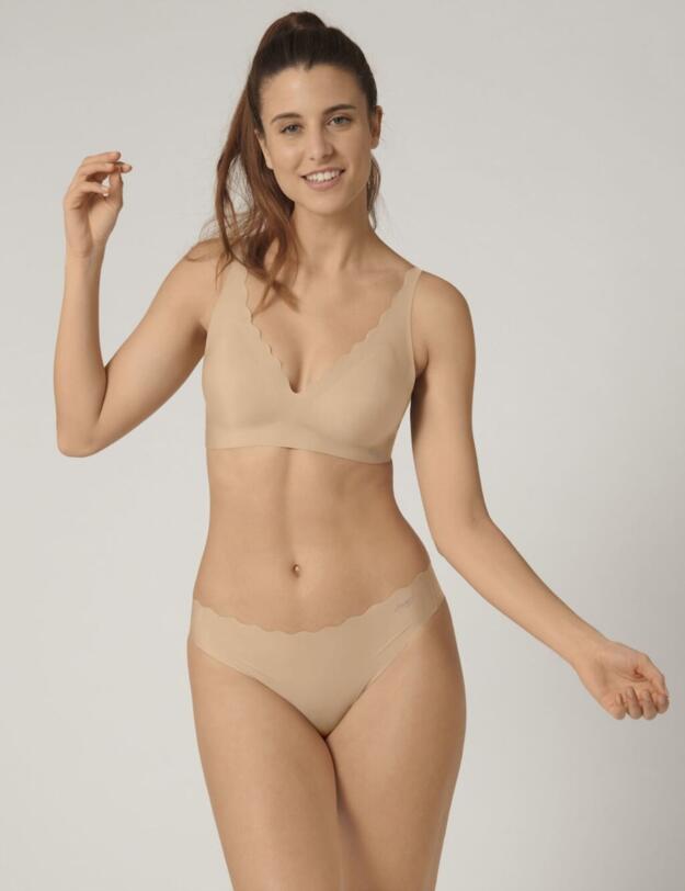 Sloggi Zero Feel Wavy Brazil Brief in Peanut Butter