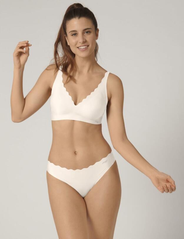 Sloggi Zero Feel Wavy Brazil Brief in Angora