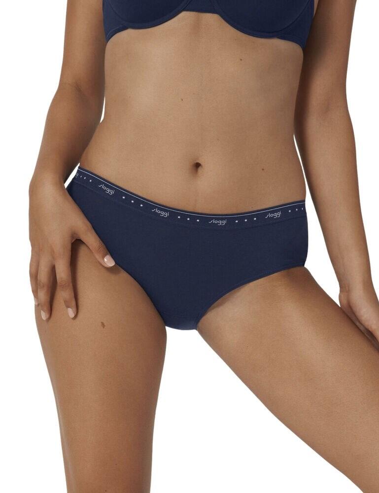 Sloggi 24/7 100 Hipster Brief 2 Pack in Blue/Light Combination