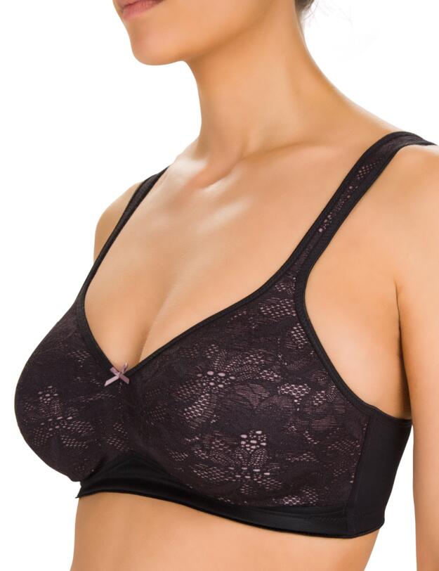 Felina Chanson Wireless Moulded Bra Black 