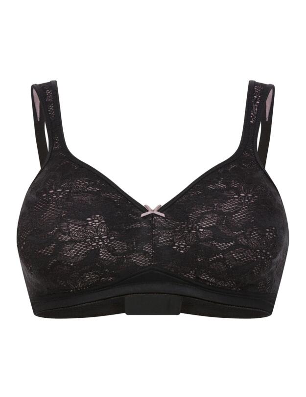 Felina Chanson Wireless Moulded Bra Black 