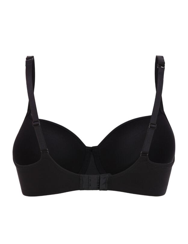 Conturelle by Felina Solid Memory Cup Bra Black 