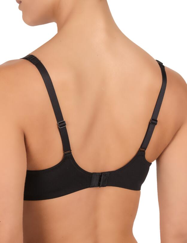 Conturelle by Felina Solid Memory Cup Bra Black 