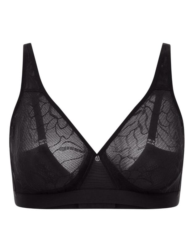 Conturelle by Felina Silhouette Collection Wireless Moulded Bra Black 