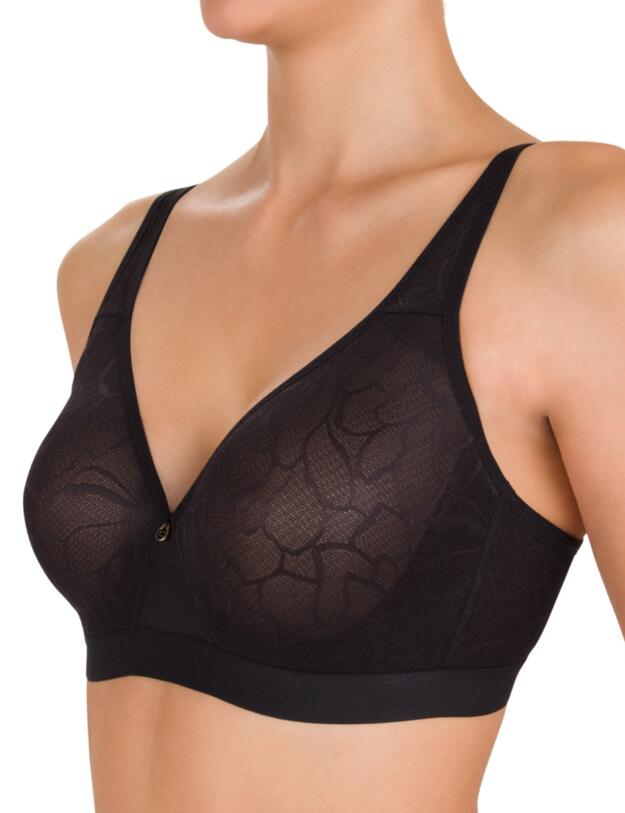 Conturelle by Felina Silhouette Collection Wireless Moulded Bra Black 