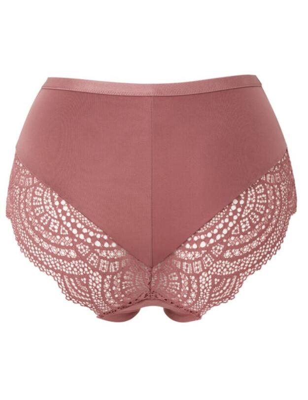 Gossard Shimmer Lace Deep Brief in Vintage Rose