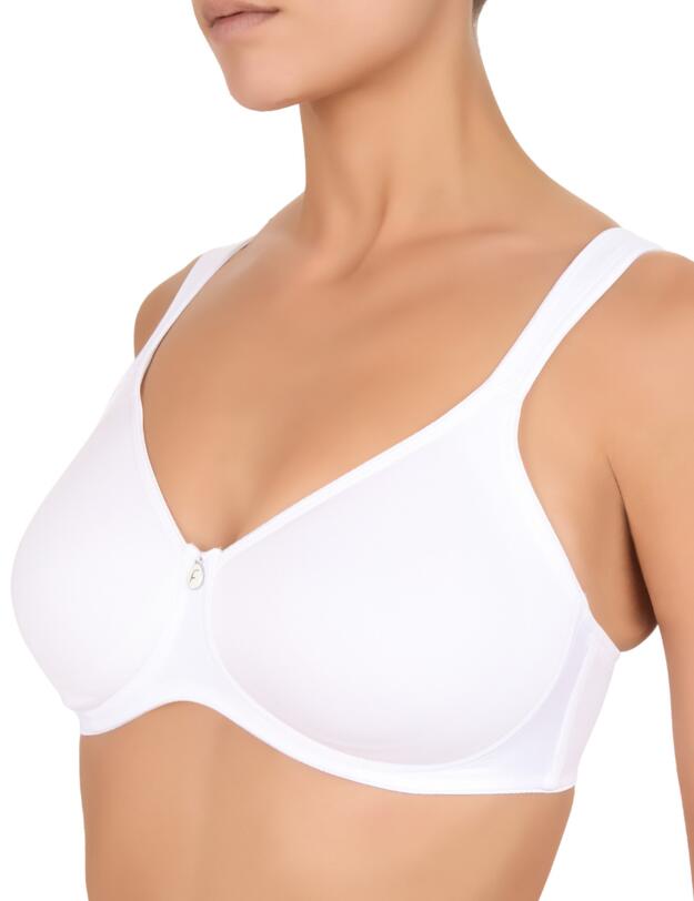 Felina Pure Balance Wireless Spacer Bra White 