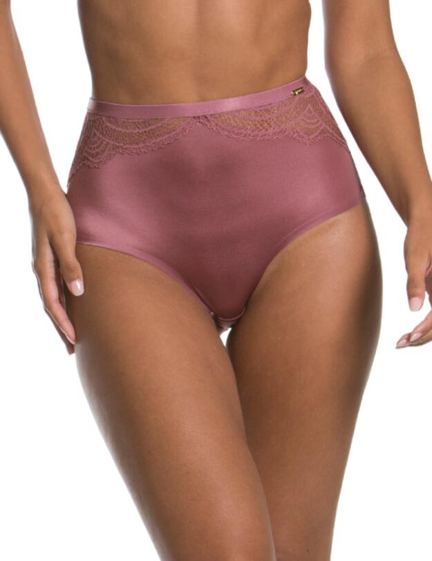 Gossard Shimmer Lace Deep Brief Vintage Rose