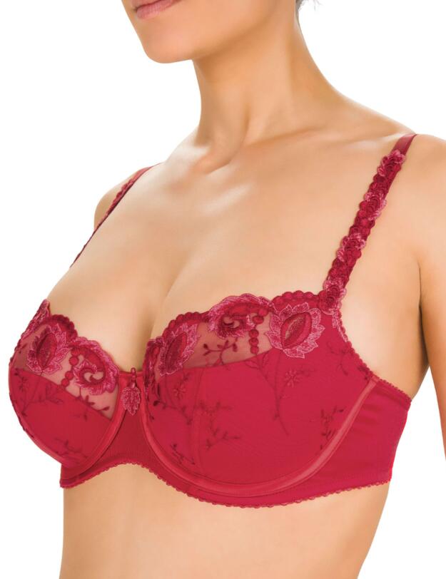 Conturelle by Felina Provence Balconnet Bra Tango Red 