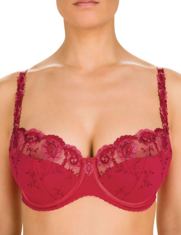 Conturelle by Felina Provence Balconnet Bra Tango Red 