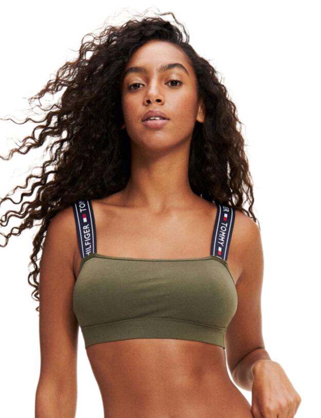 Tommy Hilfiger Square Neck Bralette Olive Night